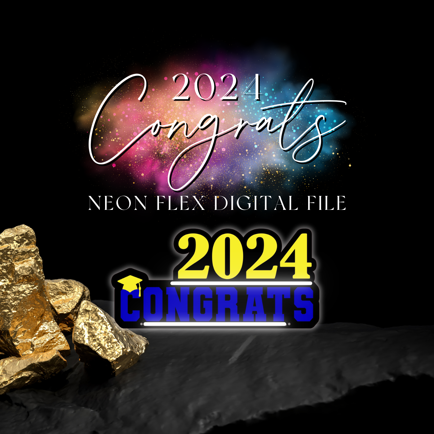 2024 Congrats Neon Sign Reigning Memories 2024-congrats-neon-sign-reigning-memories