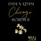 4mm x 12mm Gold Chicago Screws