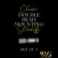 Chrome Double Head Mounting Standoffs