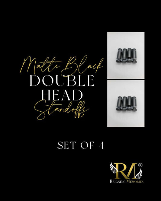 Matte Black Double Head Stand-Off Screws
