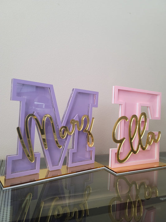 Acrylic Alphabet Bank