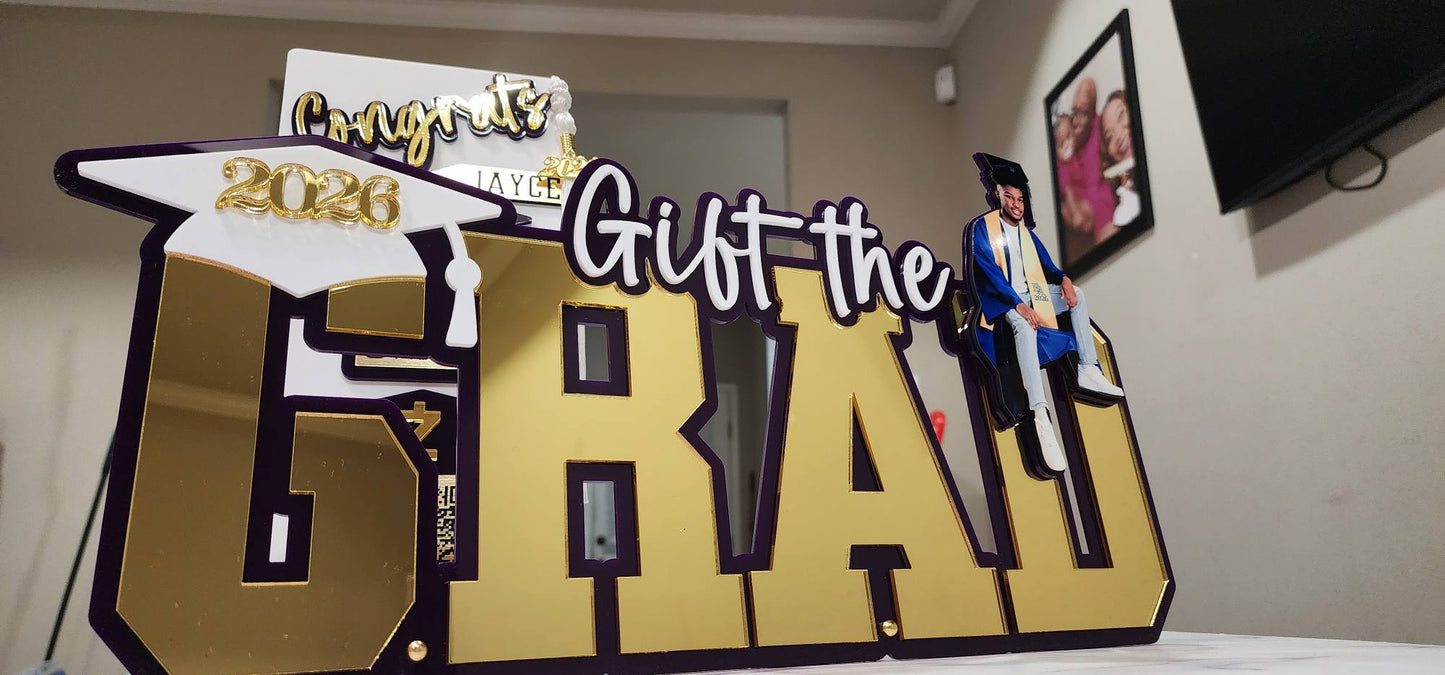 GIFT THE GRAD SCAN SIGN