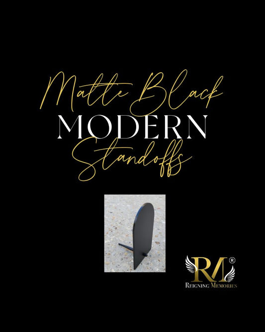 Matte Black Modern Standoffs