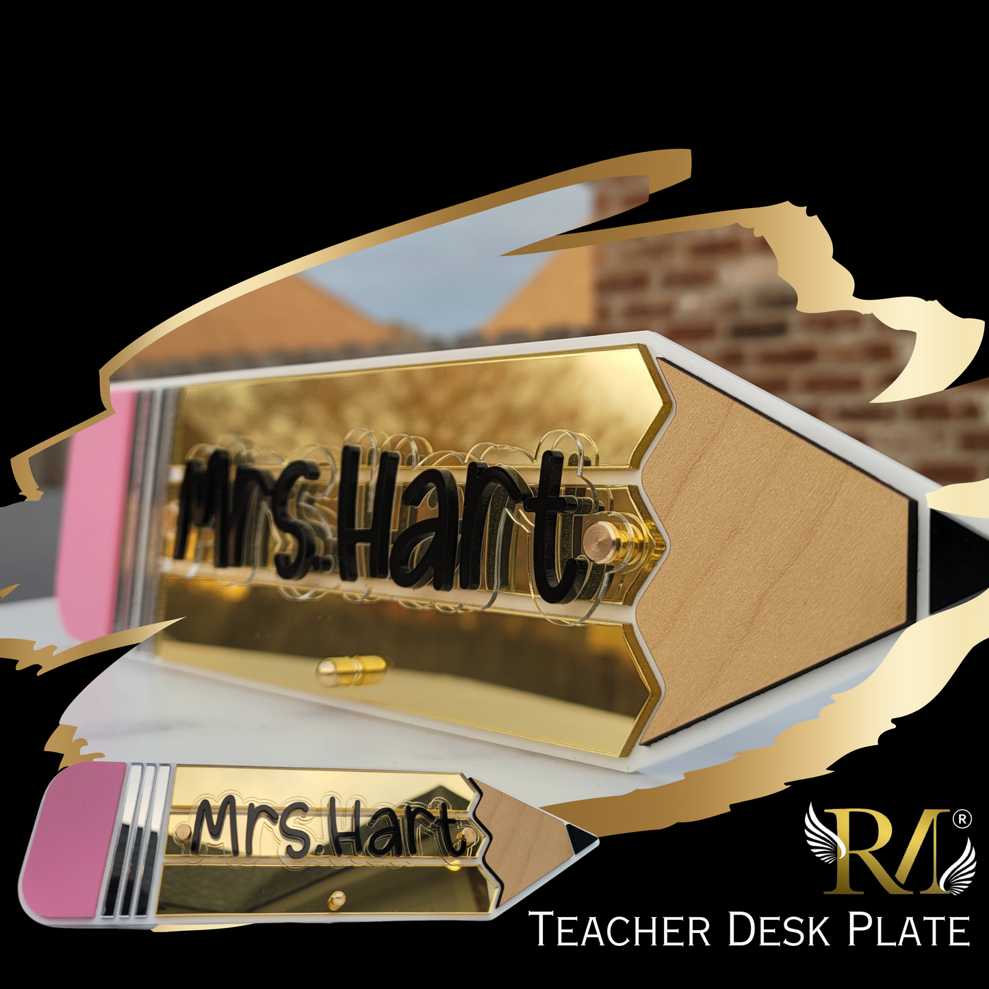 Custom Teacher Desk Plate