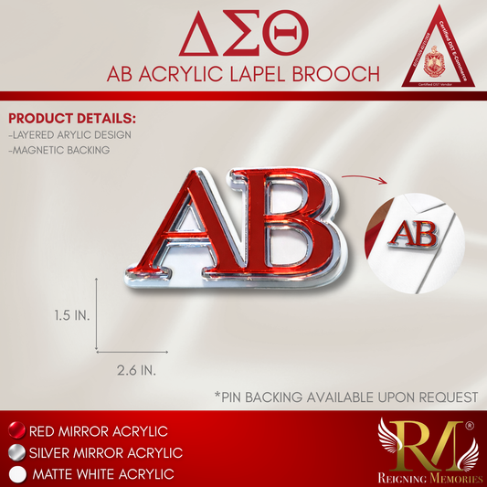 ALPHA BETA CHAPTER LAPEL BROOCH