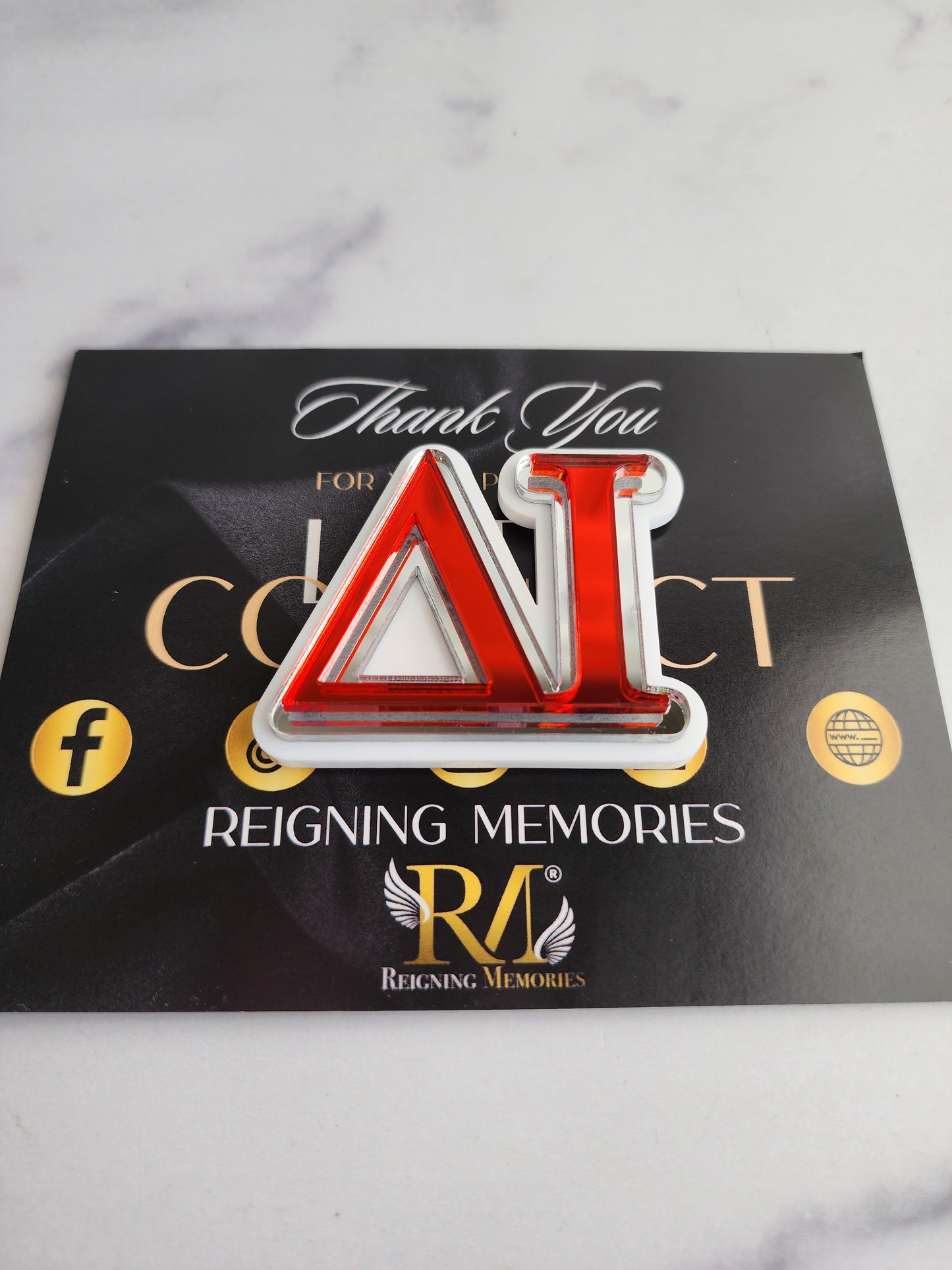 DELTA IOTA CHAPTER LAPEL BROOCH