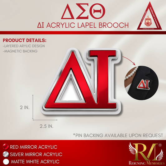 DELTA IOTA CHAPTER LAPEL BROOCH