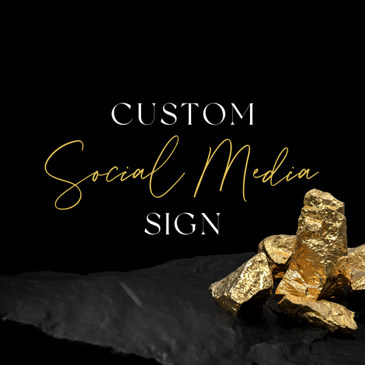 Custom Social Media Sign