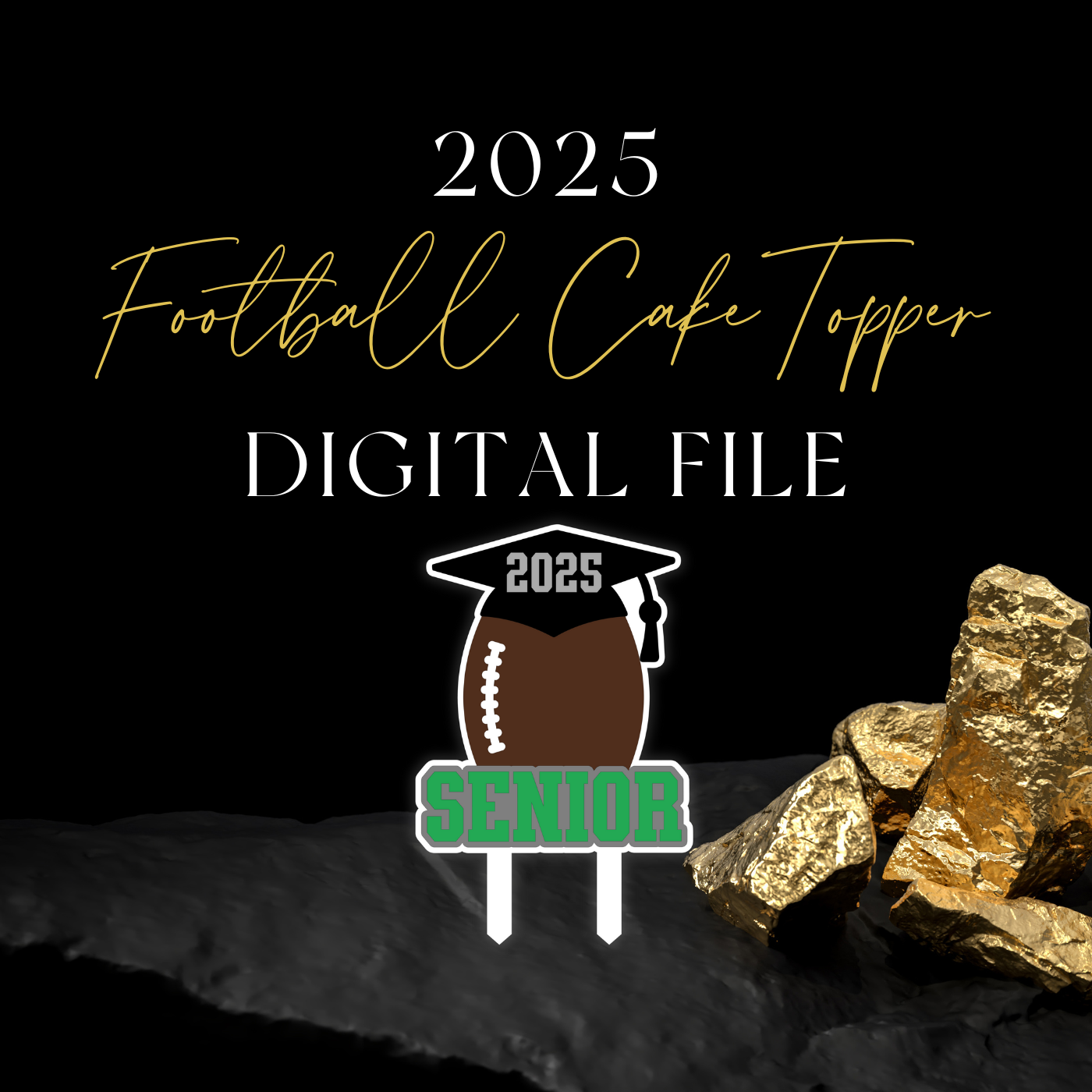 2025 Football Cake Topper