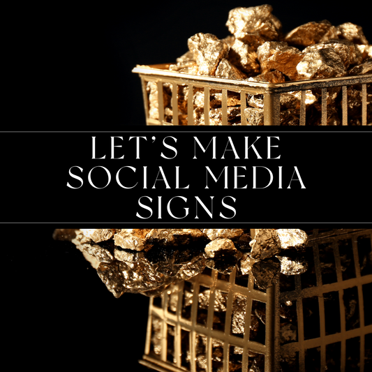 Let's Make Social Media Signs Tutorial