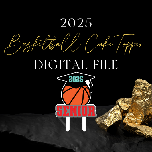 2025 Basketball Cake Topper