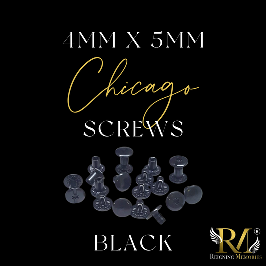 Black Chicago Screws 4x5mm